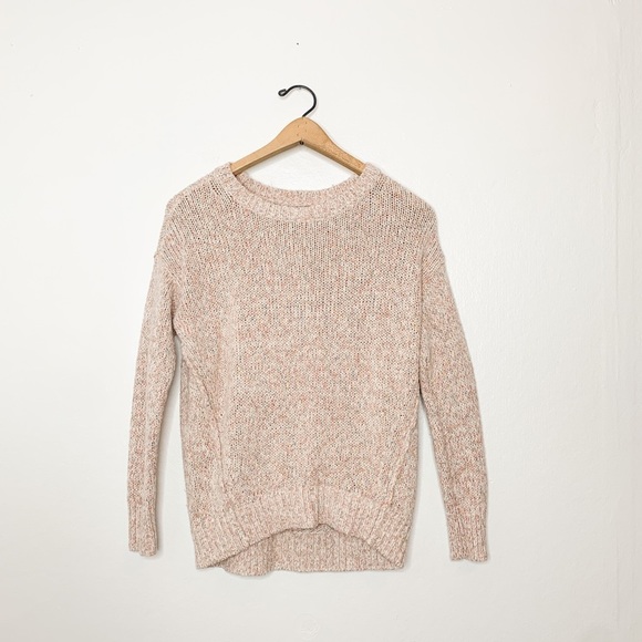 Ann Taylor LOFT Pastel Pink Marled Knit Sweater XS - Picture 2 of 7